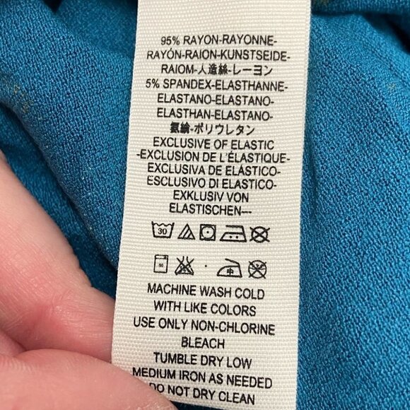 Nwt Free People Lana Off Shoulder Mermaid Tunic Blue Size Small Bell Sleeve Boho - Picture 6 of 8